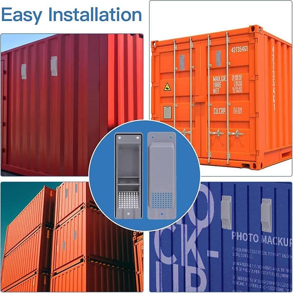 8-pak Shipping Container Luftventil Kit Heavy Duty Shipping Container Tilbehør Flow Ventilation Kit