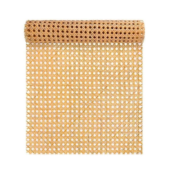 16 Tommer Bred Naturlig Rattanvævning 40 Tommer Lang (3,3 Fod) Rattanvævningsruller til Møbler, Stole, Skabe, Lofter