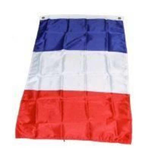 Flagga - Frankrike - Dubbelsidig tryckt flagga - Slitstark polyester - Metallöglor - Multisport