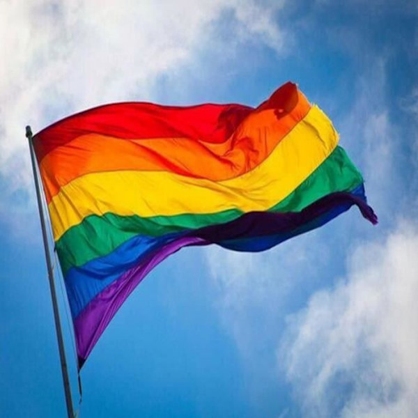 HBT Regnbågsflagga 150*90 cm Banderoller Parad Flaggor Intetsägande Motstånd HBT Pride Flagga Hemdekorationer