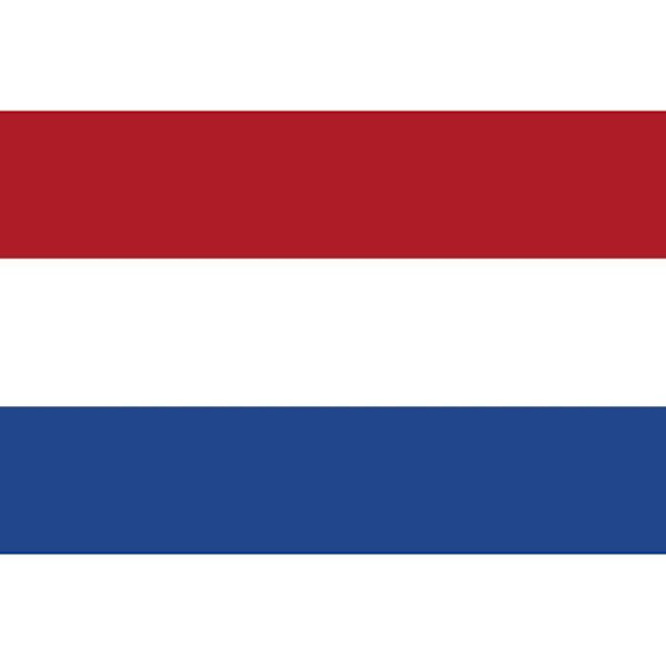 Nederländerna Holland Flagga - Storlek 150 x 90 cm - 100 % polyester - Vuxen - Blandat - Multisport