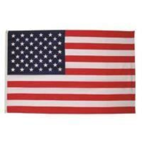 Flagga - USA - Tryckt flagga - Hållbar polyester - 2 metallöglor - Rektangulär Röd, vit, blå