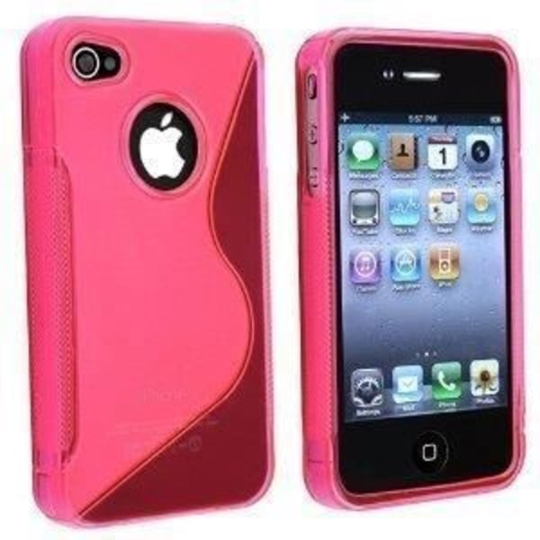 S line silikonfodral till iPhone 4/4s - rosa