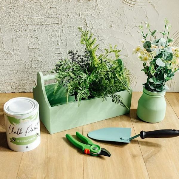 Spring Green Chalk Maling - CREATIVE DECO - 1L - Mat og vaskbar - Møbelrenovering Grön vår