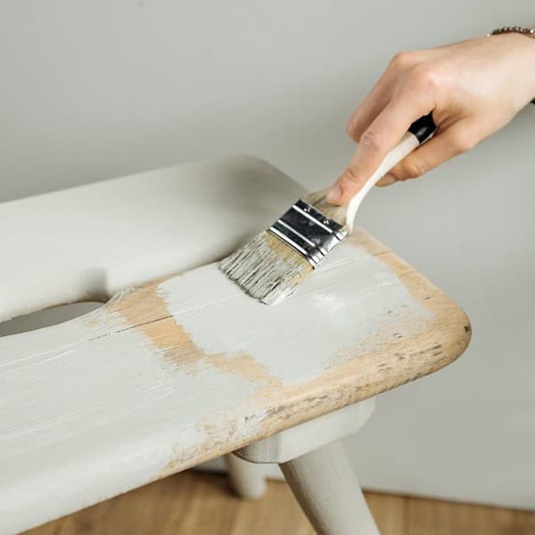 Grøn Grå Kridtmaling - Creative Deco - 1L - Mat og vaskbar - Møbelrenovering Grågrön