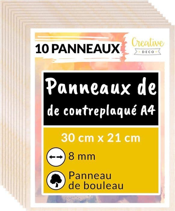 Spoonplade - Kreativ Deco - A4 - 10 Paneler - 8mm - Mat Finish beige