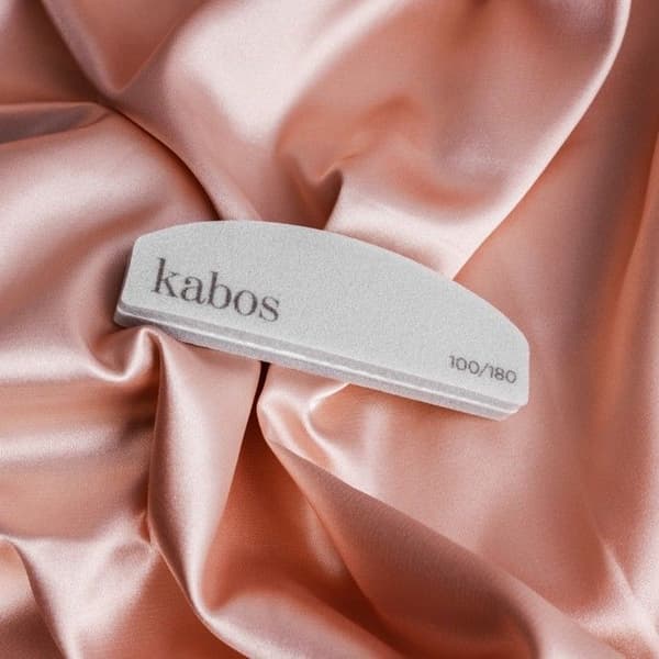 Halvmåne Nagelfil Kabos Korn 100/180 Grå