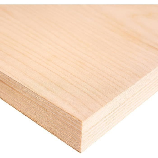 Skivor av plywood - CREATIVE DECO - Set med 3 plattor - Naturlig björk - 300x210x12mm - Laserskärning Naturligt beige