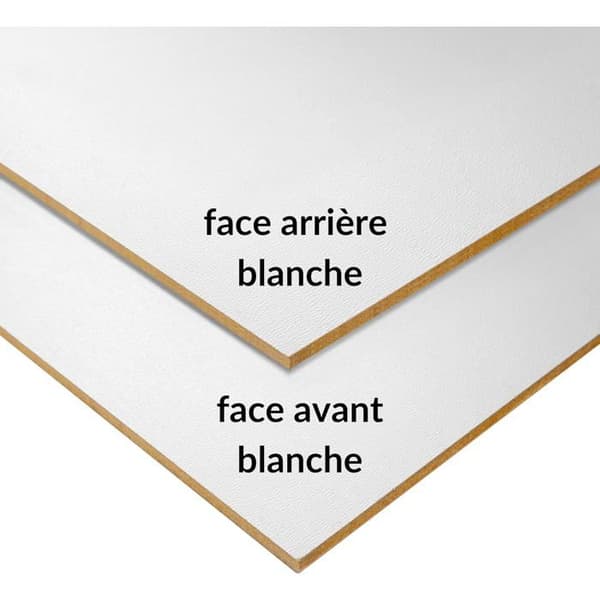 MDF-platta - Creative Deco - 10-pack - 420x300mm - Dubbel sida vit - Laserskärning Vit
