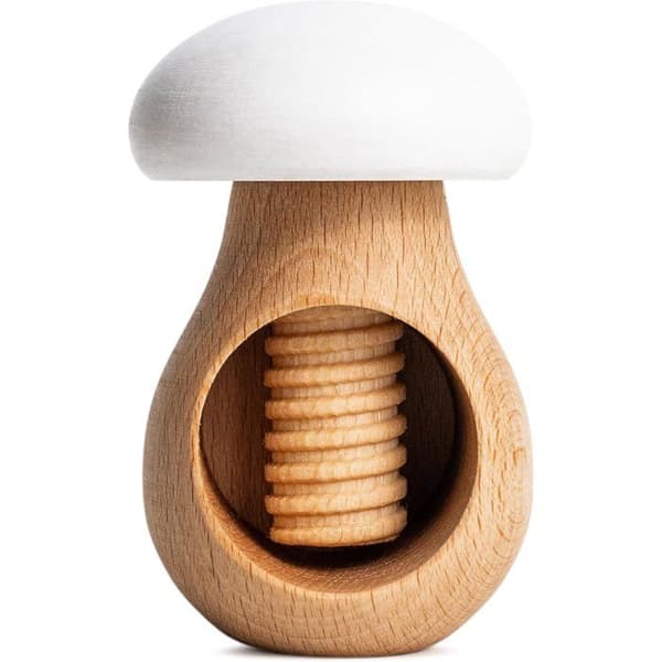 Casse-Noix Creative Home Champignon Manuel Trä Vit 10x7 cm Vit