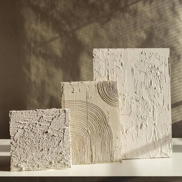 Creative Deco Large Grain Texture Paste 2 kg - Reliefpasta för akrylmålning - Textured Paste - Modellering Vit