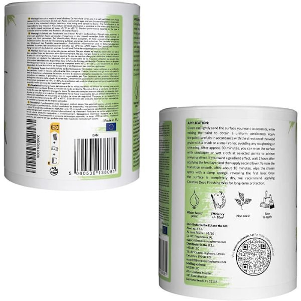 Spring Green Chalk Maling - CREATIVE DECO - 1L - Mat og vaskbar - Møbelrenovering Grön vår