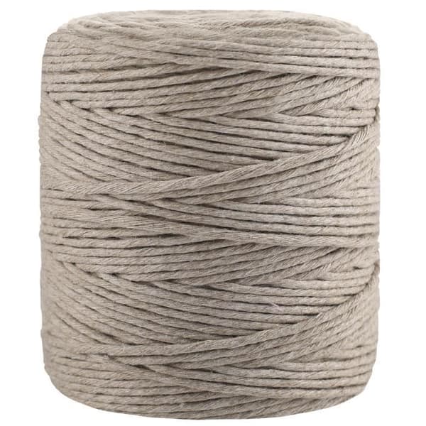 Corde Macramé - Creative Deco - Beige Mörk - 3mm x 200m - Bomull och Polyester - Tjocklek 0.5mm Mörk beige