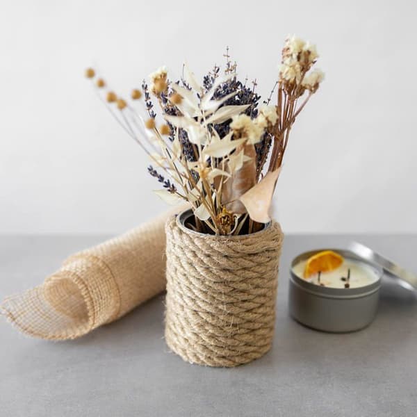 Creative Deco 45m Jute Snöre Tjocklek 10mm beige