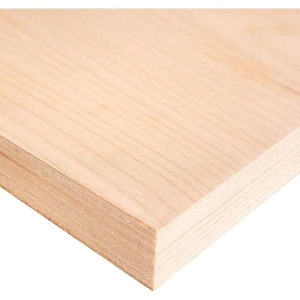 Plywood panel - CREATIVE DECO - Pack of 5 boards - 300 x 210 x 12mm - Quality B - Multiple uses Naturligt beige