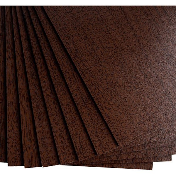 Creative Deco 10x MDF Panel Wengé A4 300x210mm | Råtræ til Håndværk, Laserskæring, Gravering, Modelbygning, Pyrografi Wenge