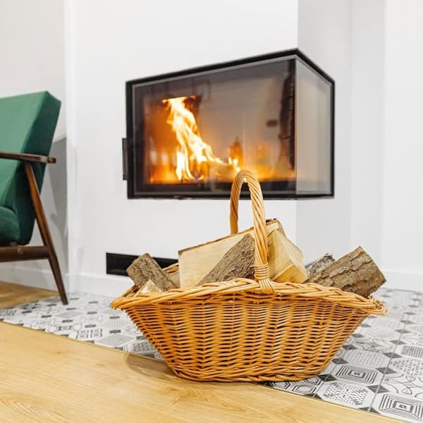 CREATIVE HOME flätad korg - Träförvaring 60x40x39cm - Handvävd - Juteinteriör - Elegant brun