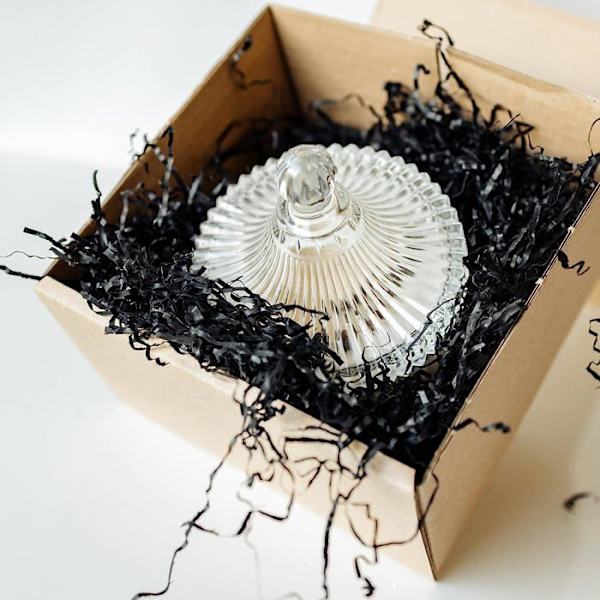 Frisure Strimlat papper - Creative Deco - 1 kg - Svart - Kraftpapper - Presentförpackning Svart