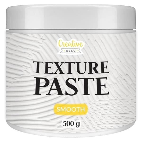 Creative Deco Smooth Structure Paste 500g | Konstnärlig teckning| Avlastningsstruktur | Texture Paste | Kreativ aktivitet Vit