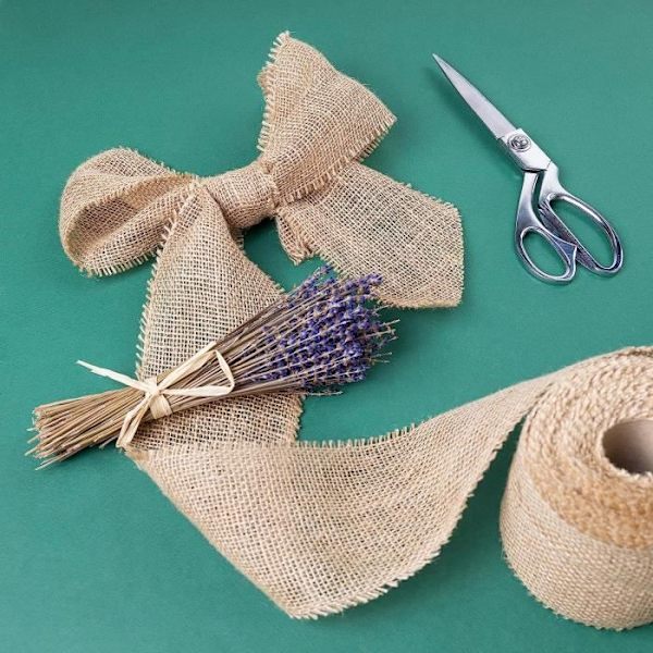 Jute Bordløber - Creative Deco - 10cm x 10m Beige - Julebryllupsdekoration Naturligt beige