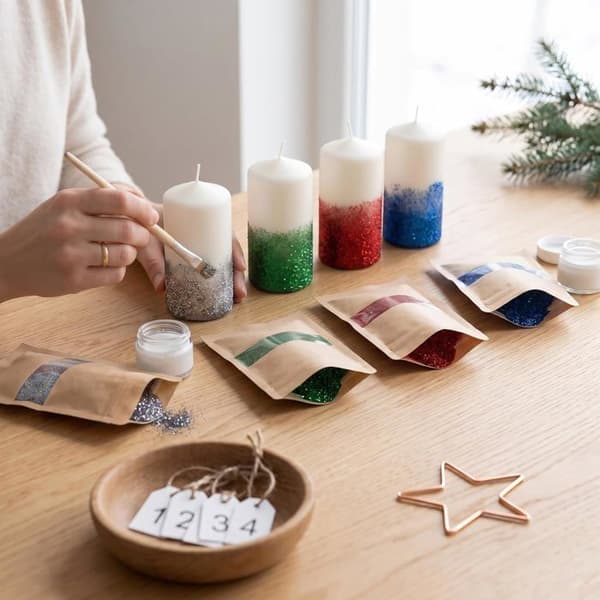 Creative Deco Glitrende pulver sølv 200 g, 0,2 mm – Additiv til vægmaling, epoxyharpiks og kreative hobbyer silver
