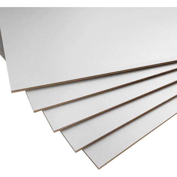 Creative Deco 10x MDF Panel Grå A4 300x210mm | Råt Træ til DIY, Laserudskæring, Gravering, Modelbygning, Pyrografi Grå