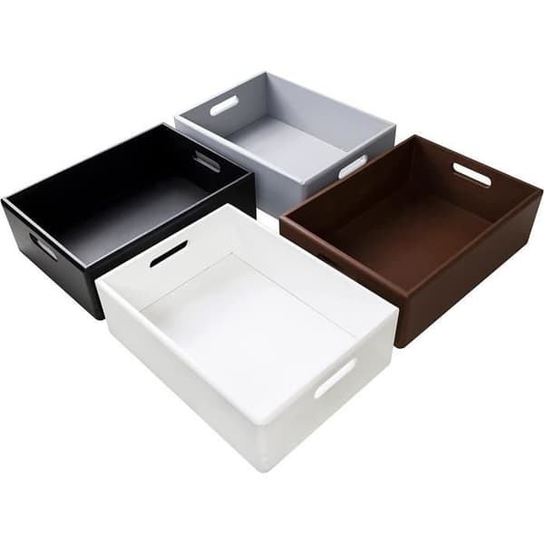 Brun træopbevaringsboks - Creative Deco - 40 x 30 x 13 cm Brun