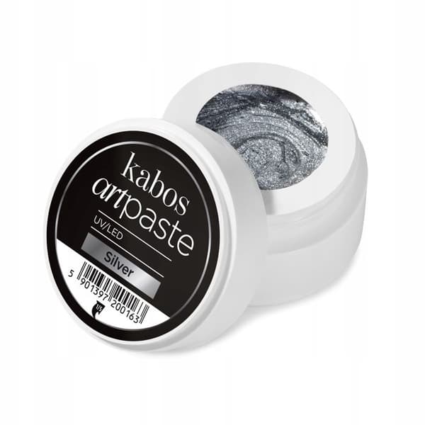 UV LED nagelkonstpasta Kabos ArtPaste Silver 5 g Silver