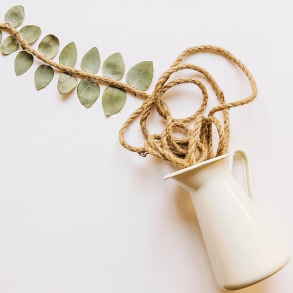 Creative Deco 10m Jute Snöre Tjocklek 8mm beige