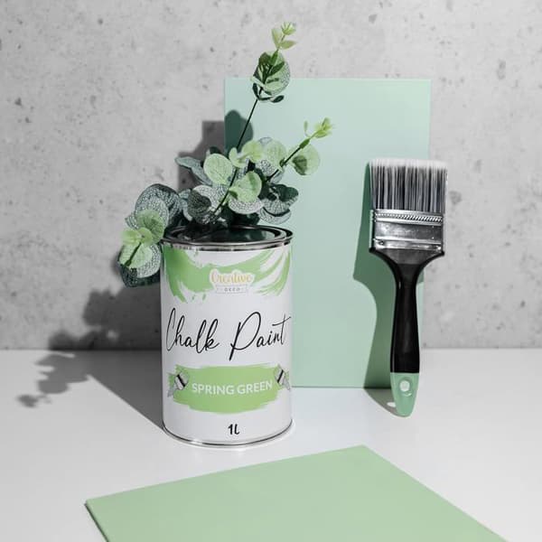 Kridtmaleri - CREATIVE DECO - Forår Grøn - 1L - Mat - Vaskbar Grön vår