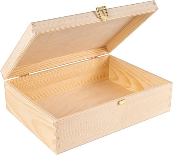 Förvaringslåda - Creative Deco - A4 - Trä - Beige - 33,8x24,8x10 cm beige