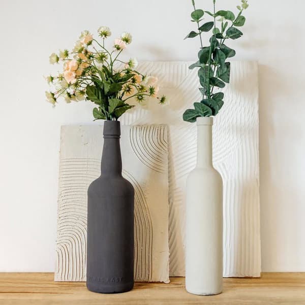 Grön grå kritafärg - Creative Deco - 1L - Matt och tvättbar - Möbelrenovering Grågrön