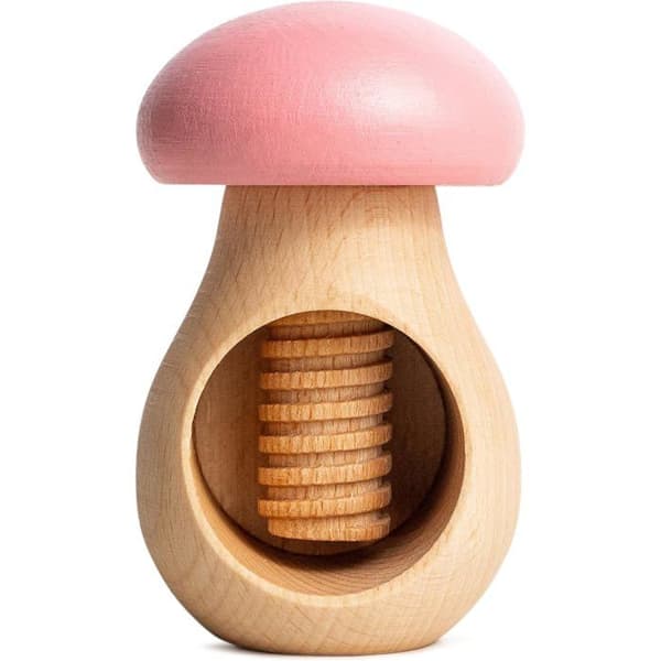 Casse-Noix Creative Home Champignon Manuel Bois Rose 10x7 cm Rosa