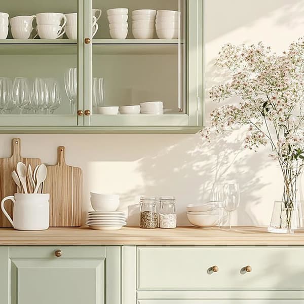 Grøn Grå Kridtmaling - Creative Deco - 1L - Mat og vaskbar - Møbelrenovering Grågrön