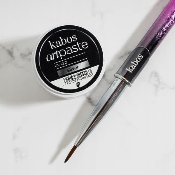 UV LED nagelkonstpasta Kabos ArtPaste Silver 5 g Silver