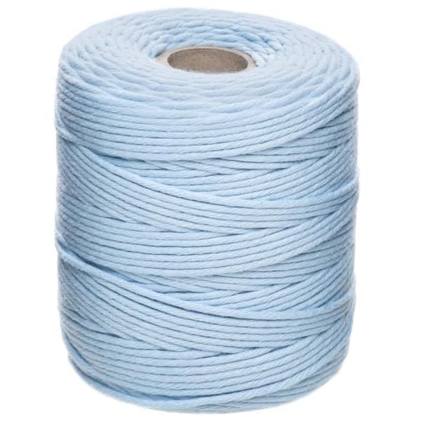 Macramé Snodd - Mix - 3mm x 200m - Pastellblå - Bomull och Polyester - Hantverk Pastellblå