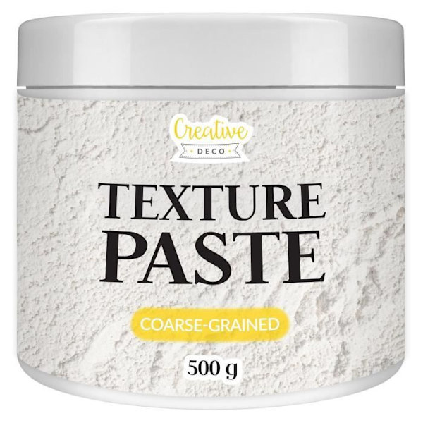 Creative Deco Structural Paste Storkorn 500g | Konstnärlig teckning| Avlastningsstruktur | Texture Paste | Kreativ aktivitet
