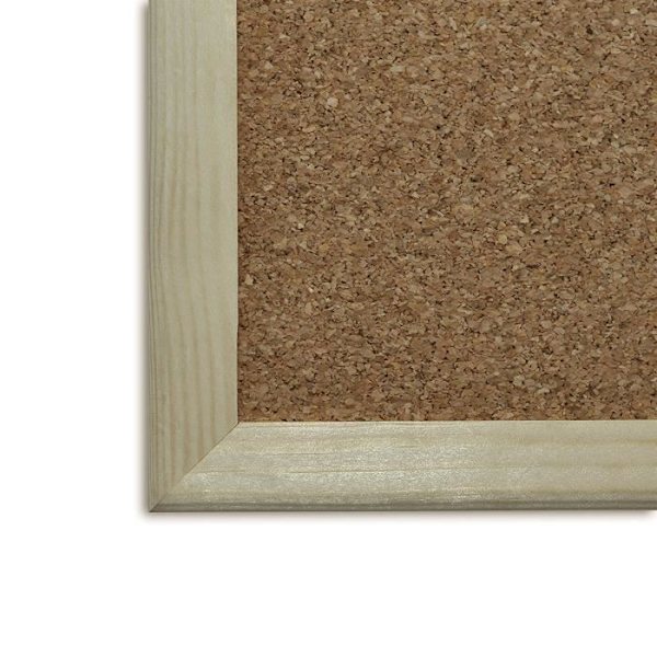 Creative Home 90 x 60 cm Cork Wall Board | Pinramme | Skilt til kontor, køkken, soveværelse, cafe, hjem, skole