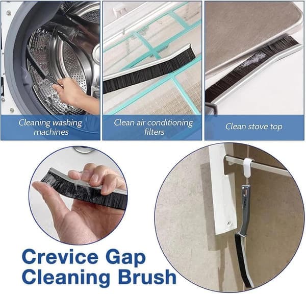 6-pack Cleaning Brushes for Grout and Corners, Bathroom and Kitchen, Effective Grout Cleaning