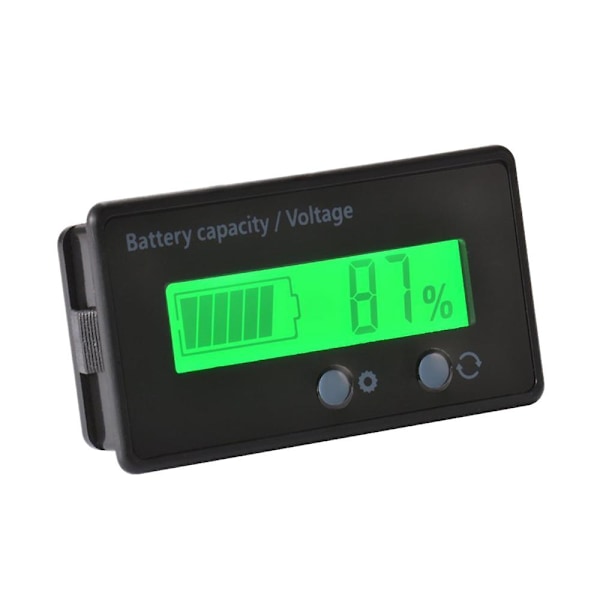 XJ-Lcd Batterikapacitetsmåler, vandtæt 12v/24v/36v/48v Blysyrebatteri Statusindikator