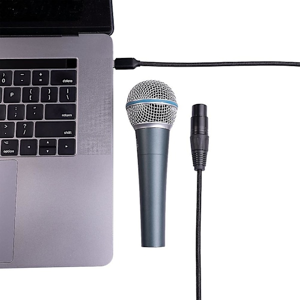 XJ-Usb C til XLR hun-kabel, Usb C mikrofonkabel Type C han til XLR hun Mic Link Studio Audio C