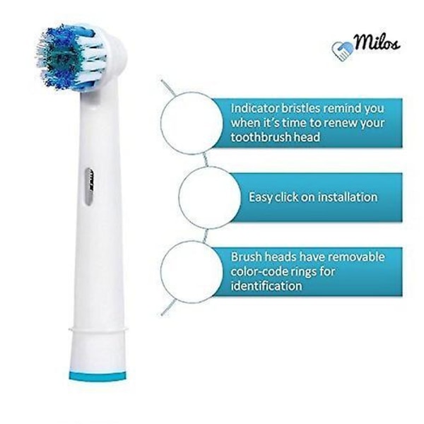 XJ-Erstatningsbørstehoveder til Oral B / 8 elektriske tandbørstehoveder / Til Braun Oral B tandbørstehoveder