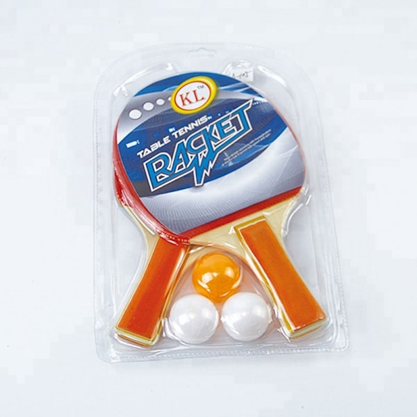 XJ-Bordtennisracket med 3 bollar, 2-pack