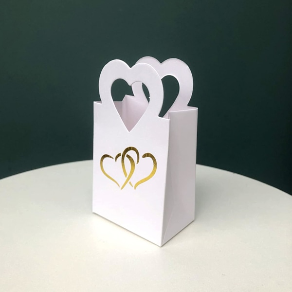 50 st Godisaskar av papper, söta bröllopsgåvor, DIY-festpresentpåsar, DIY-festförpackningar, kreativa godisaskar av papper för julfest