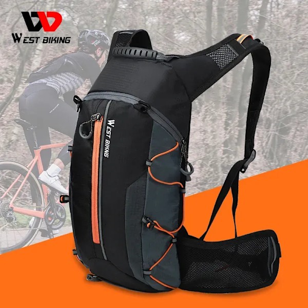 WEST BIKING 10L Hengittävä Pyöräilyreppu Vedenpitävä Ultralight Taitettava Polkupyörälaukku Ulkoiluun Kiipeilyyn Matkustamiseen Vaellukseen Pyöräilyyn