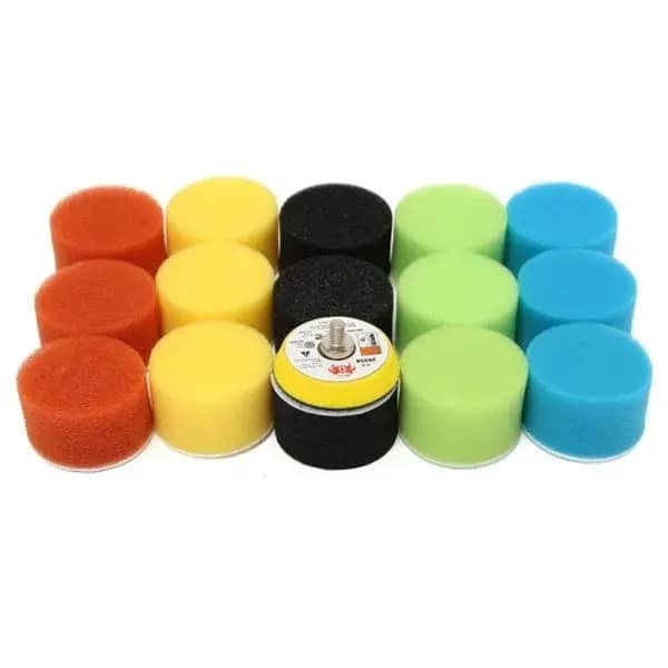16 stk. 2 tommer 50 mm polerpuder til bilpolermaskine