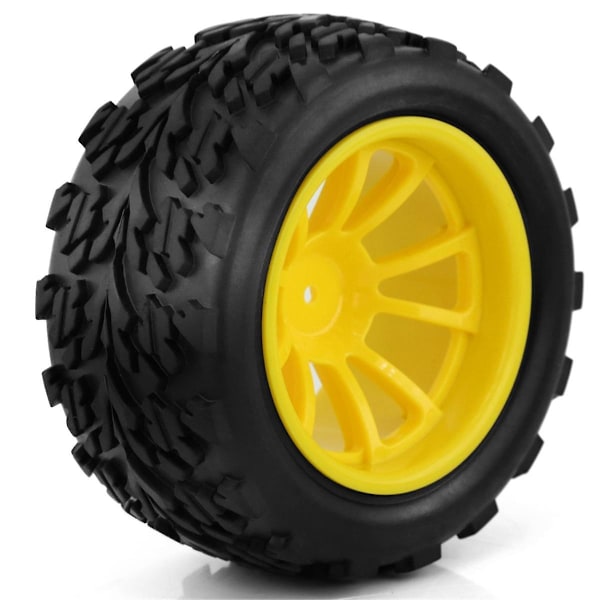XJ-4st 118mm 1/10 Rc Däck Hjul Skuminlägg 12mm Hex För Arrma Redcat, Grön