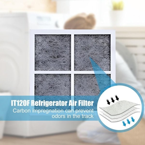 LG Pure n Fresh Jääkaapin Ilmansuodatin, 3-pakkaus Vaihtosuodattimia Raikkaaseen Ilmaan, LG LT120F Jääkaappi/Jääkaappi/Ilmanpuhdistimeen