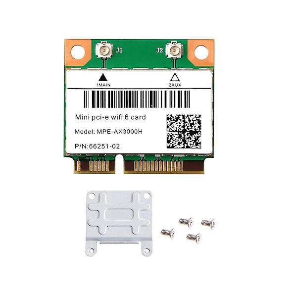 XJ-Wifi 6 -ax3000h 2974mbps Trådløst Half Mini Pci-e Wifi Kort Bluetooth 5.0 Dual Band 2.4g/5g Wlan Ne