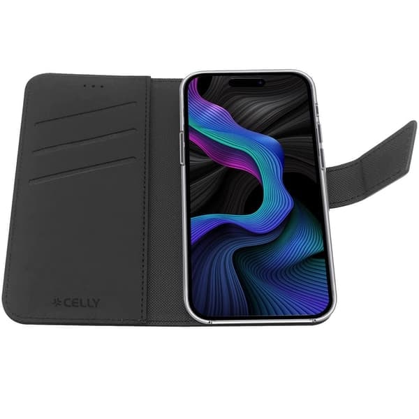 XJ-Wally Wallet Case iPhone 15 Sort